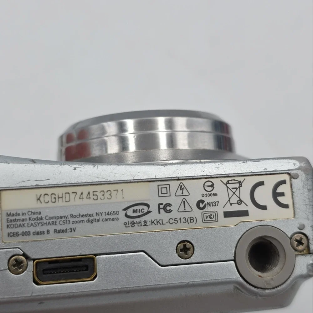 Kodak EasyShare C513 5.0MP Digital Camera Silver Tested